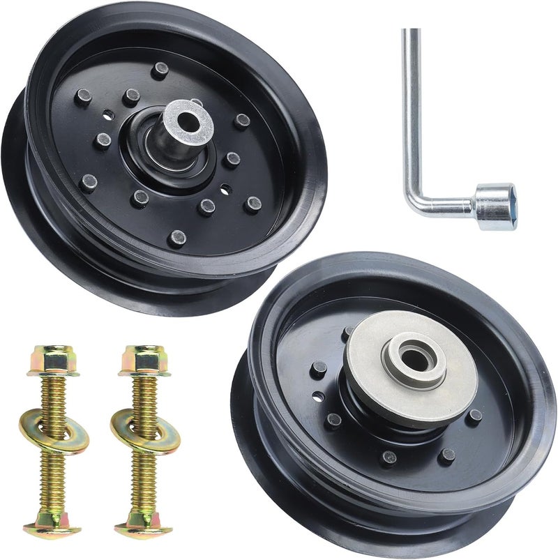GUSUHAWK 532196106 Husqvarna Idler Pulley with 532196104 Idler Pulley Replaces Husqvarna 532196106, 532197379, 532197380, Craftsman 196106, 197379, 196104, 197380 for Z254, LGT2654, RZ5424 Lawn Mowers - Image 1